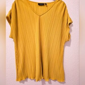 Rafaella V neck plated top size L